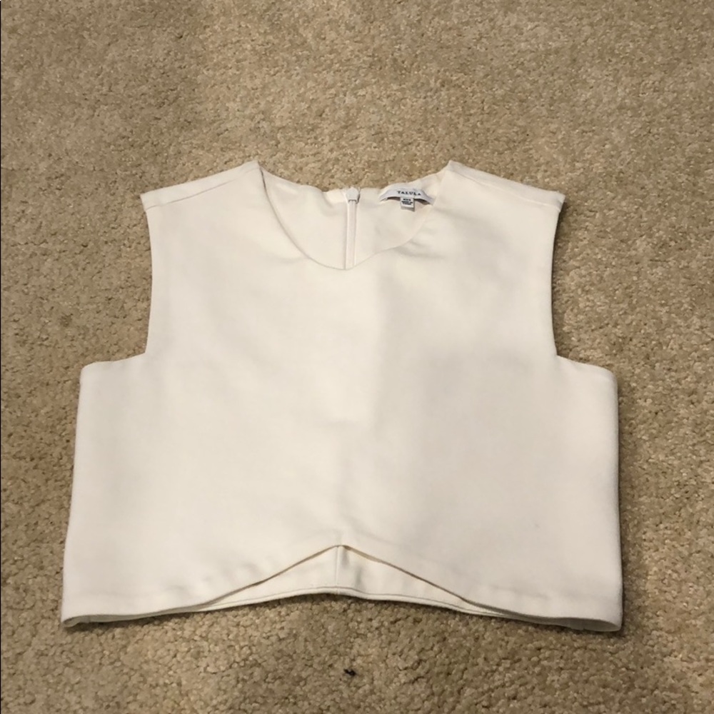Talula white crop top